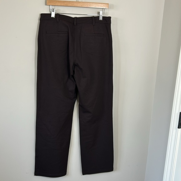EILEEN FISHER Straight Jean Chocolate Brown Straight Leg Mid Rise Pant Sz M NEW - Picture 5 of 10